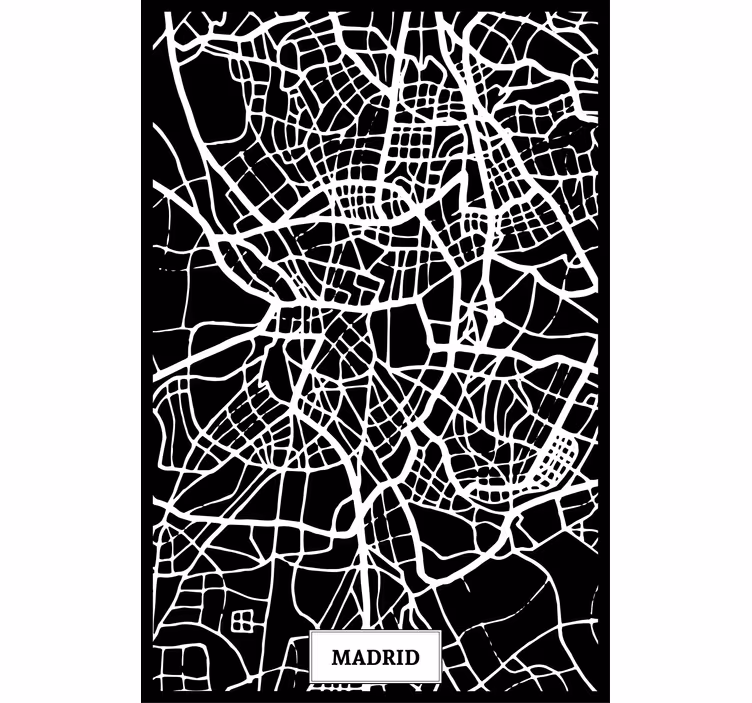 Roleta do obývacího pokoje mapa madrid - TenStickers