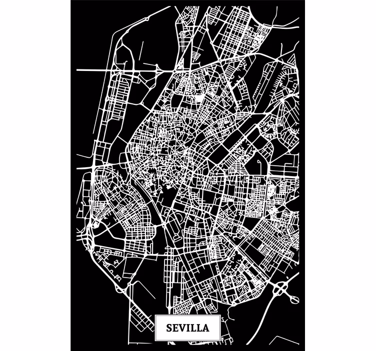 Roleta do obývacího pokoje sevilla topografická - TenStickers