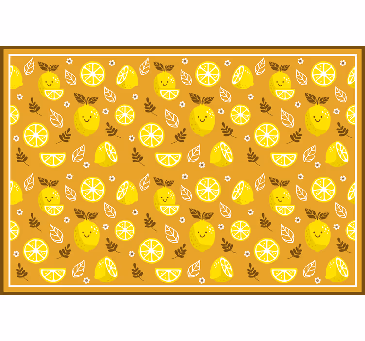 Roleta ložnice rám s usmívajícími se citrony - TenStickers