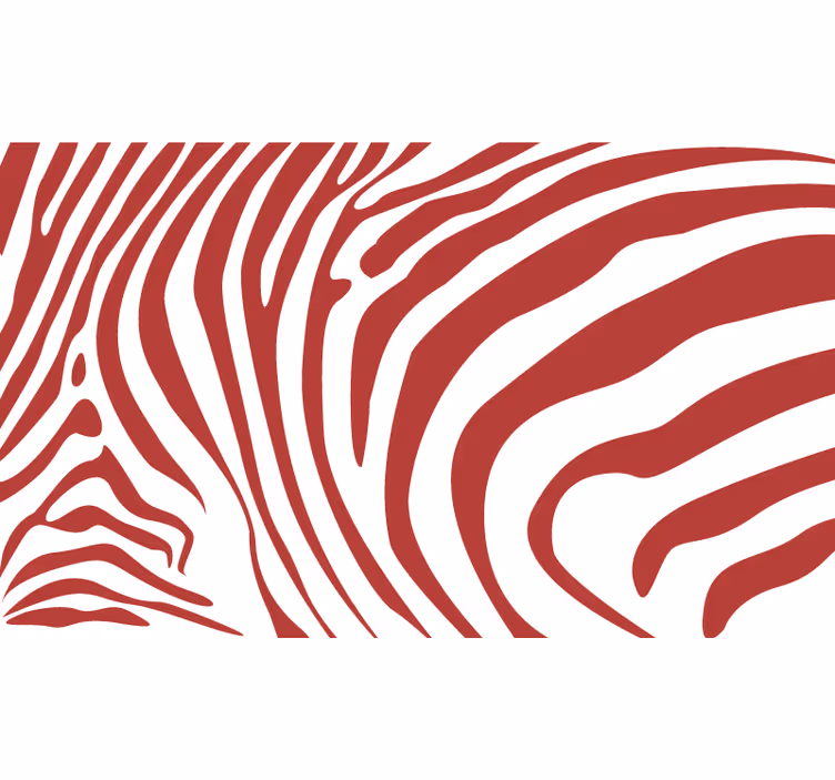 Roleta ložnice s červenými pruhy zebra - TenStickers
