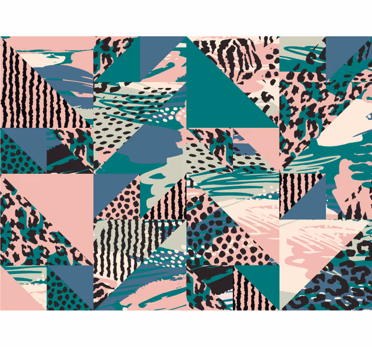 Roleta ložnice s etnickými leopardími dlaždicemi - TenStickers