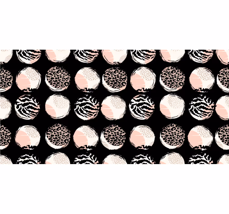 Roleta ložnice s abstraktním geometrickým leopardem - TenStickers