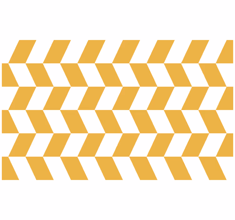 Roleta ložnice geometrické bílé a žluté vzory - TenStickers