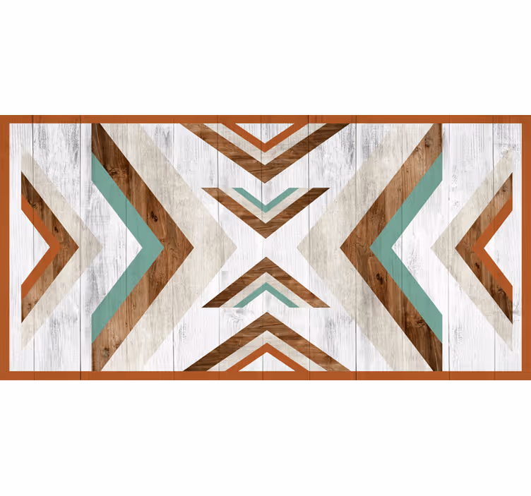 Roleta ložnice dřevěná boho aztec - TenStickers