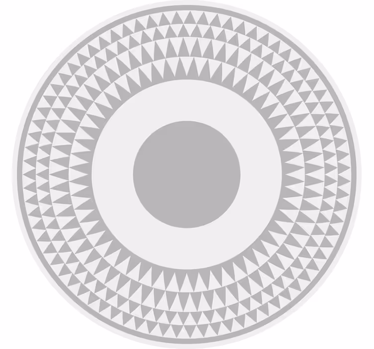Roleta ložnice s minimalistickým šedým trojúhelníkem - TenStickers