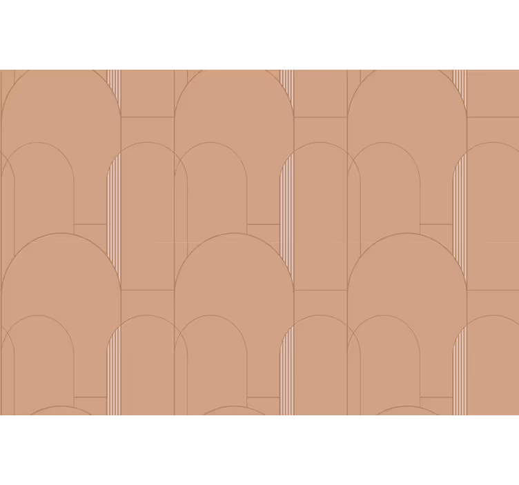 Roleta ložnice s terakotovým geometrickým vzorem - TenStickers