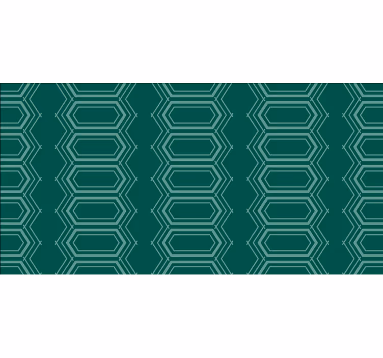 Roleta ložnice s geometrickým zeleným vzorem - TenStickers