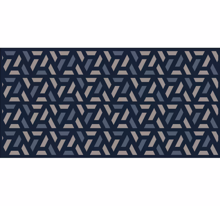 Roleta ložnice geometrický modrošedý trojúhelník - TenStickers