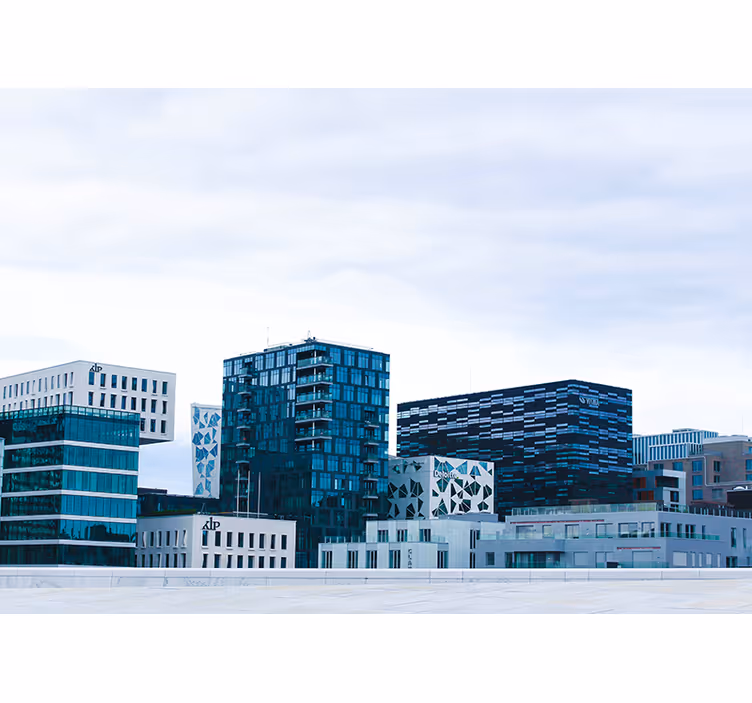 Roleta ložnice oslo moderní budovy - TenStickers