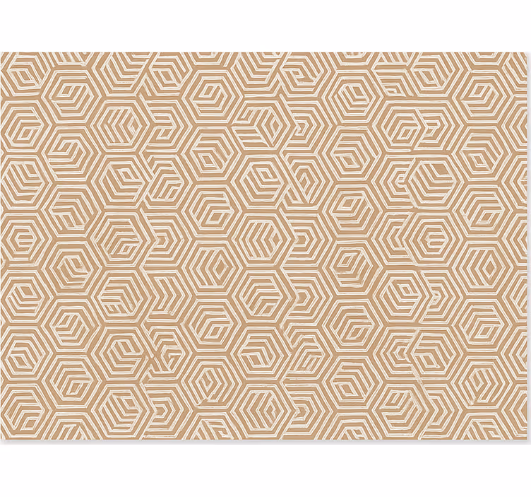 Roleta do obývacího pokoje béžové abstraktní ornamenty - TenStickers