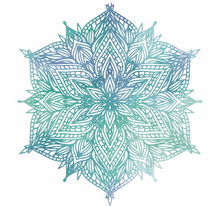 Roleta ložnice tyrkysová mandala - TenStickers
