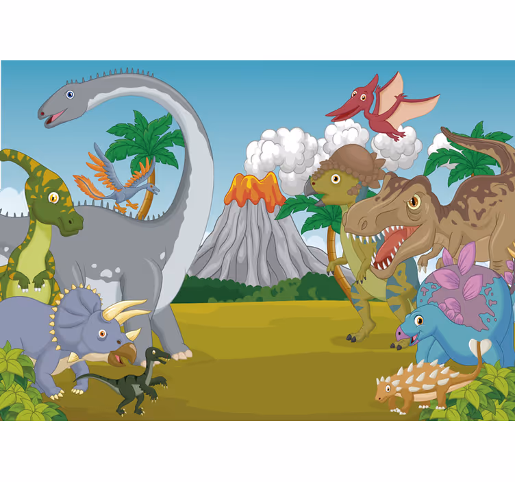 Roleta děti s dekorativními dinosaury - TenStickers