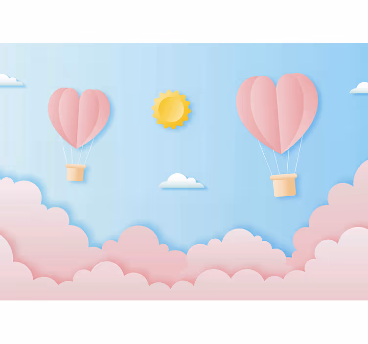 Roleta děti s designem papírových balónků - TenStickers