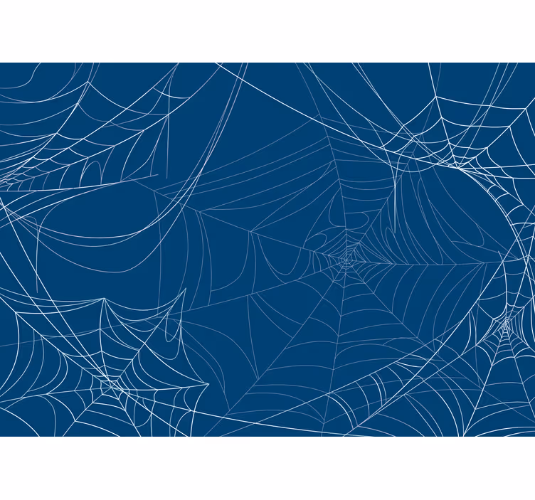 Roleta děti modrá halloweenská pavučina - TenStickers