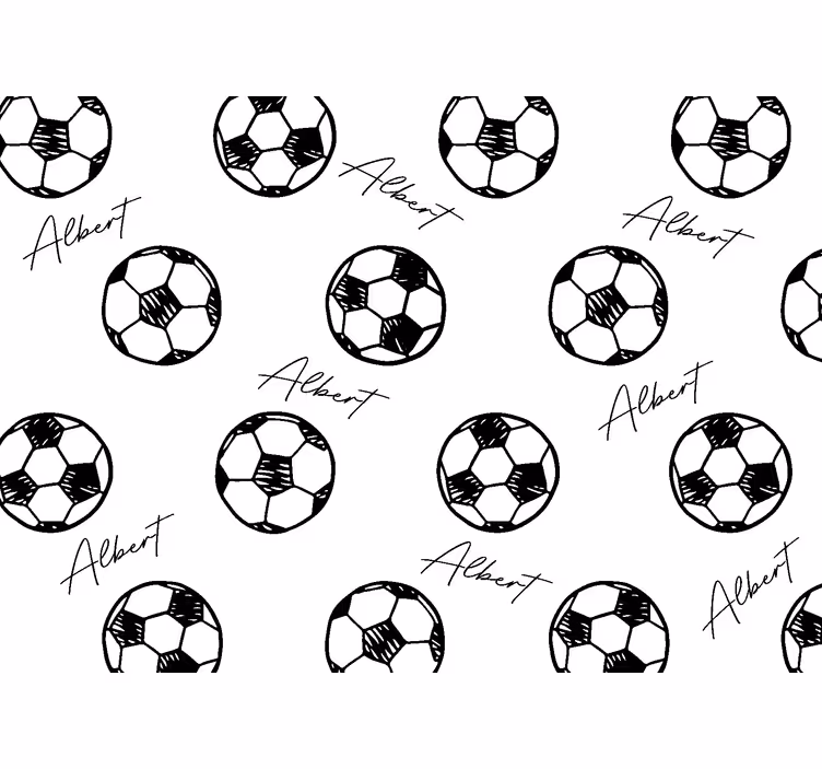 Roleta děti fotbal s jménem - TenStickers