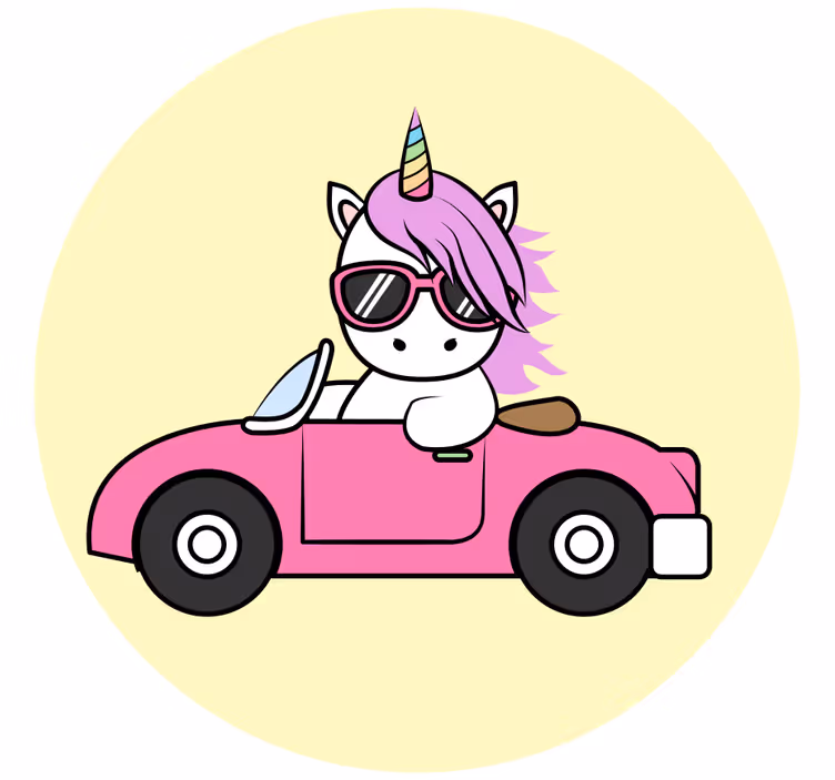 Roleta děti s roztomilým jednorožcem - TenStickers