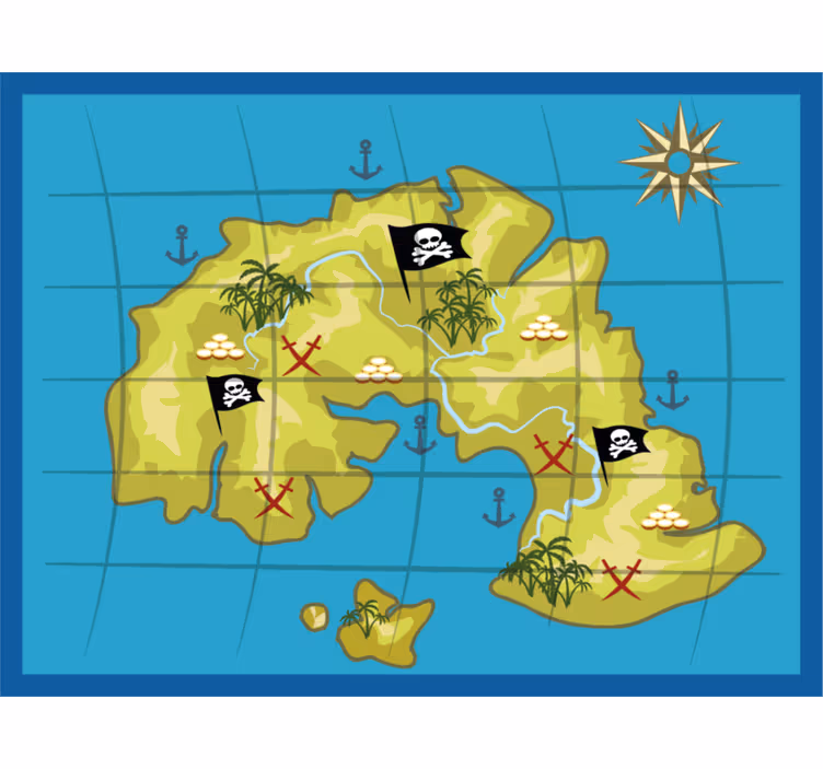 Roleta děti dobrodružná mapa usa - TenStickers