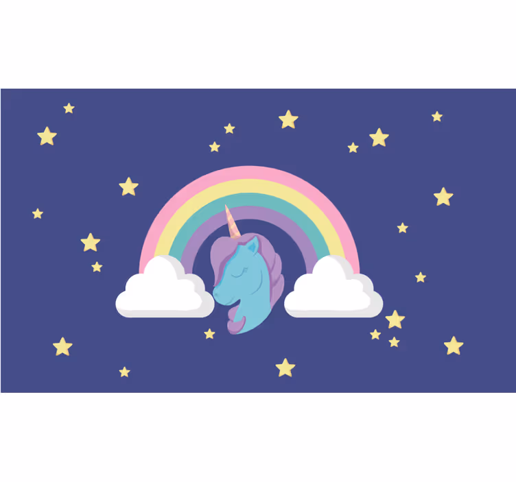 Roleta děti jednorožec duhový - TenStickers
