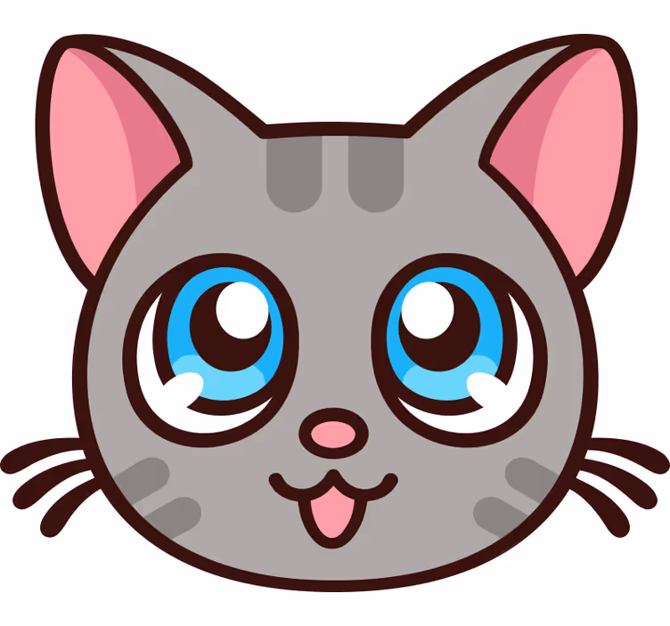 Roleta děti roztomilá kočka anime - TenStickers