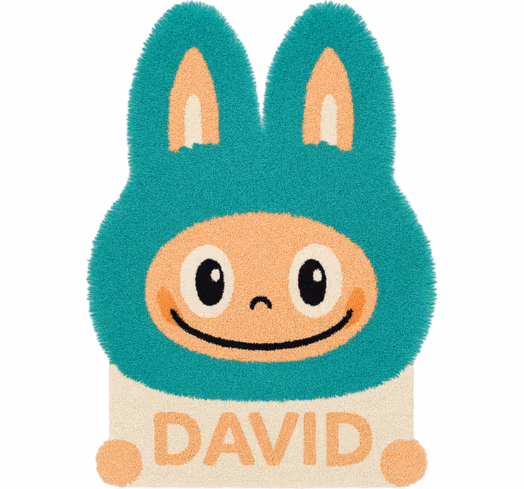 Roleta děti v tyrkysovém designu labubu - TenStickers