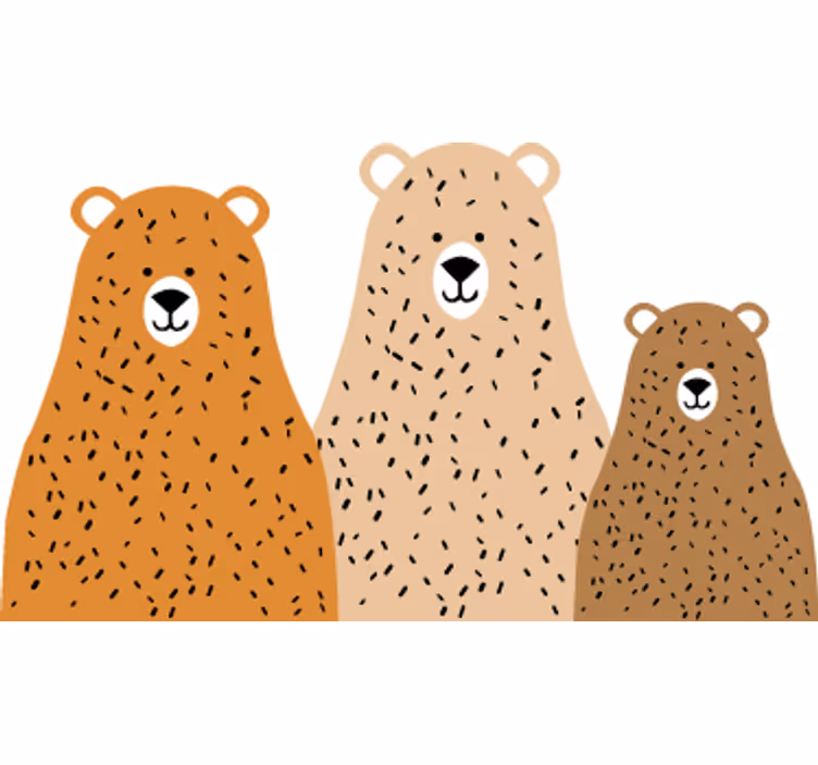 Roleta děti tři medvědí kamarádi - TenStickers