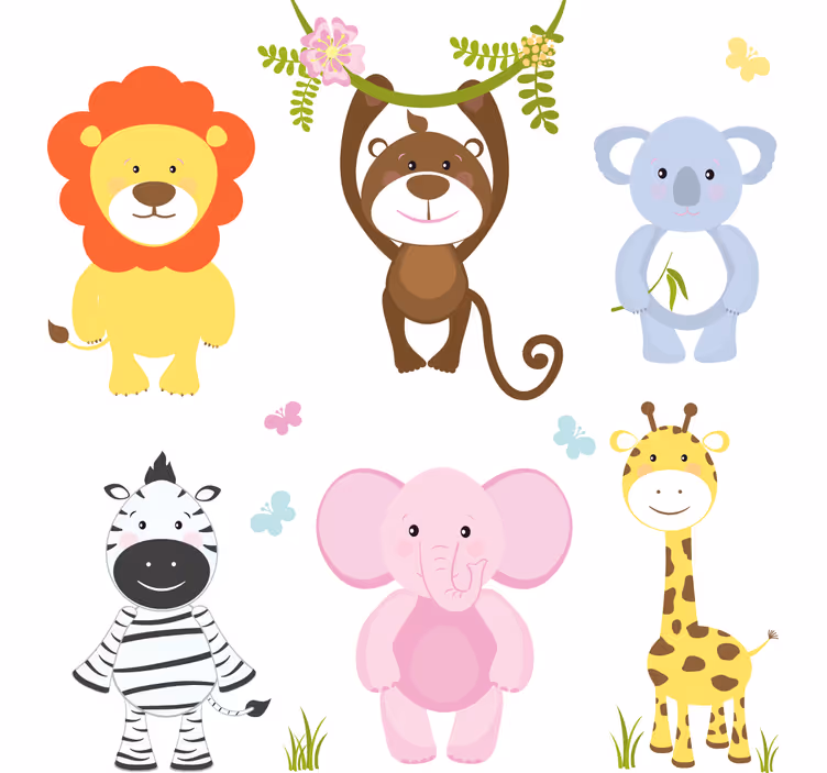 Roleta děti barevná zvířátka - TenStickers