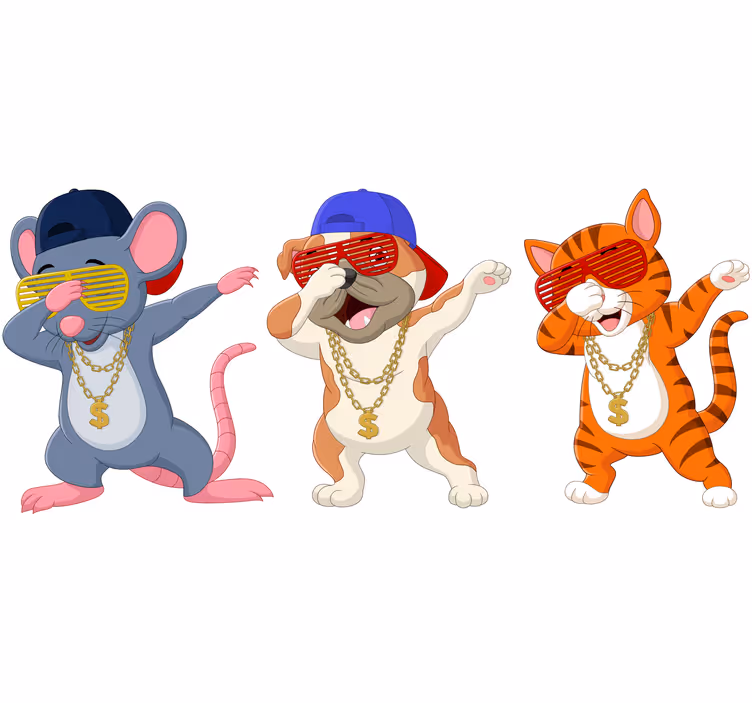 Roleta děti zvířecí dabing pro děti - TenStickers