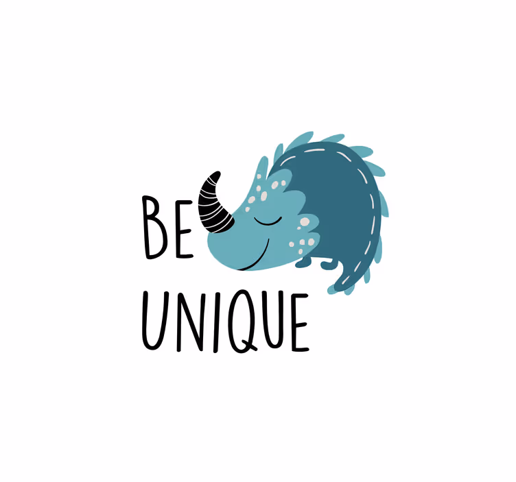 Roleta děti severský dinosaurus buď jedinečný - TenStickers