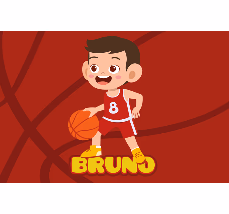 Roleta děti s hráčem basketbalu a jménem - TenStickers
