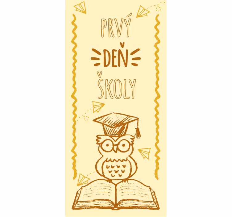 Roleta děti s motivem prvního školního dne - TenStickers