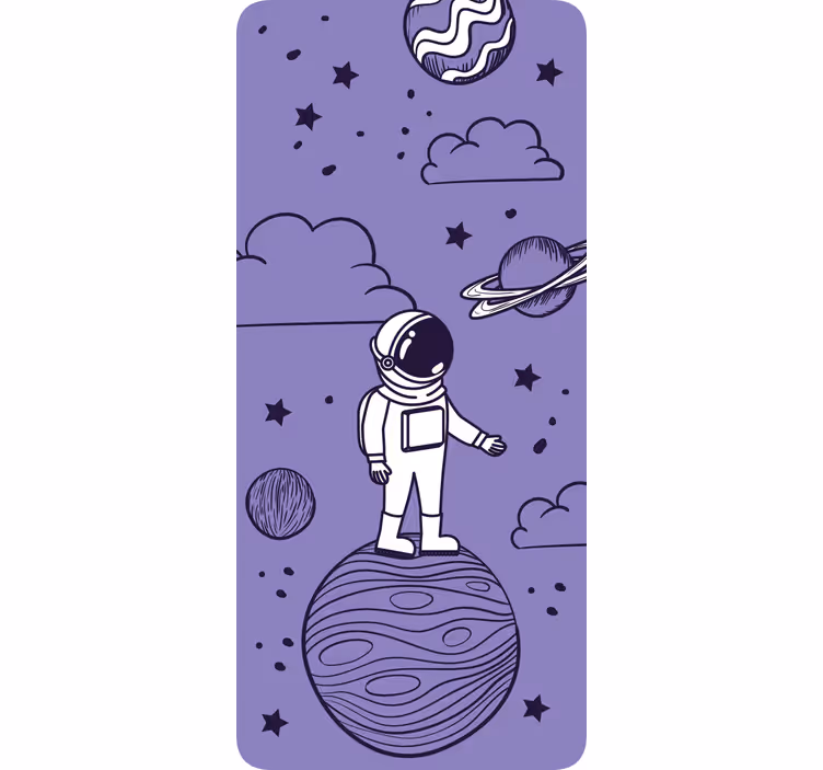 Roleta děti astronaut s planetami - TenStickers