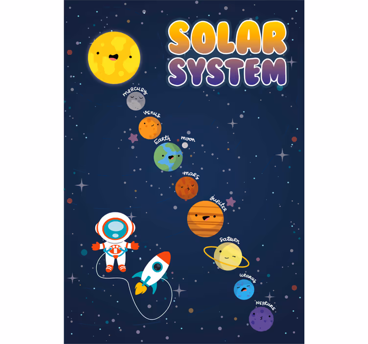 Roleta děti sluneční soustava - TenStickers