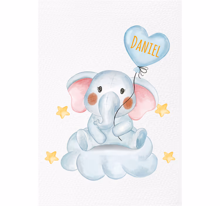 Roleta děti sloník s balónkem - TenStickers