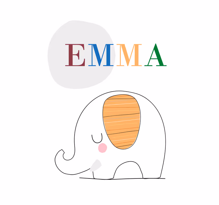 Roleta děti s vlastním sloníkem - TenStickers