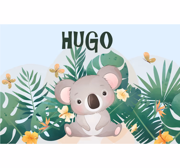 Roleta děti roztomilý koala pro chlapce s jménem - TenStickers