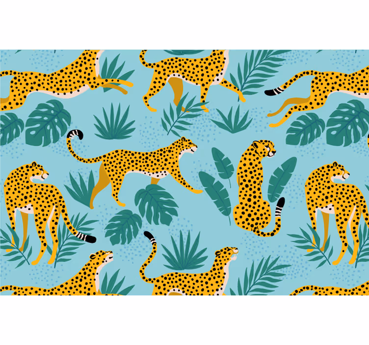 Roleta děti leopardí safari - TenStickers