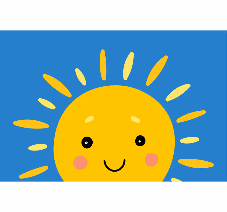 Roleta děti slunce s obličejem - TenStickers