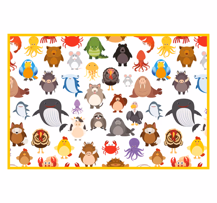 Roleta děti barevná divoká zvířata - TenStickers
