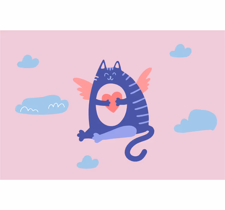 Roleta děti roztomilá létající kočka - TenStickers