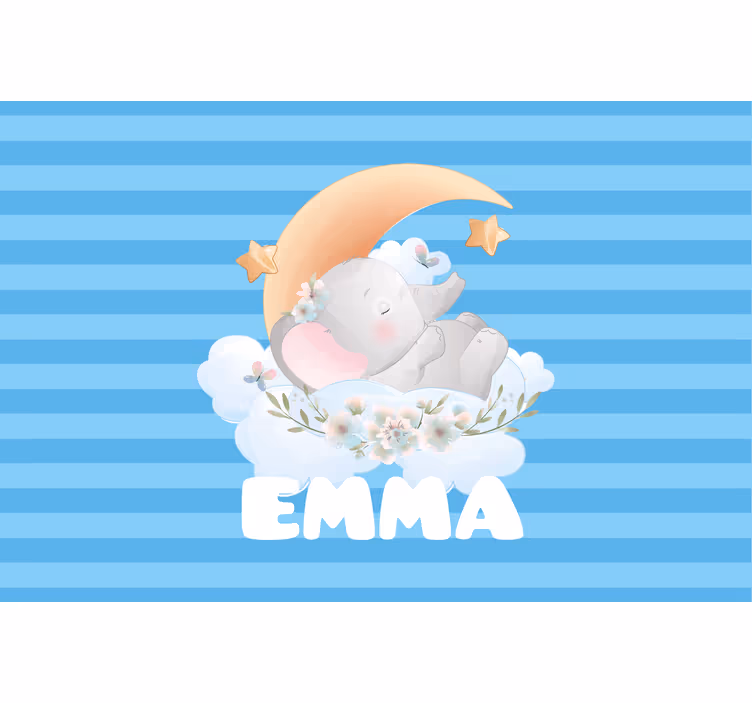 Roleta děti sloníček s jménem - TenStickers