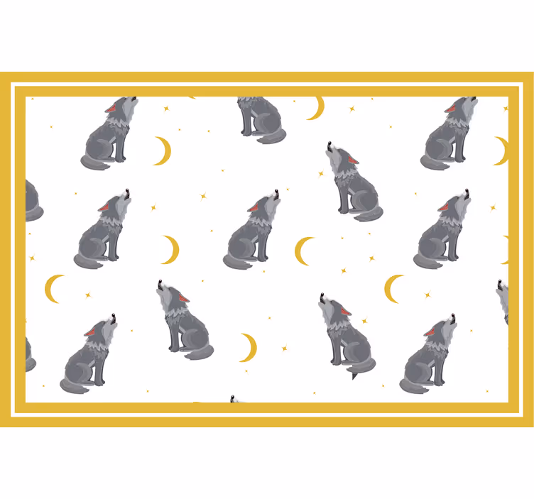 Roleta děti vlci vyjí na měsíc - TenStickers