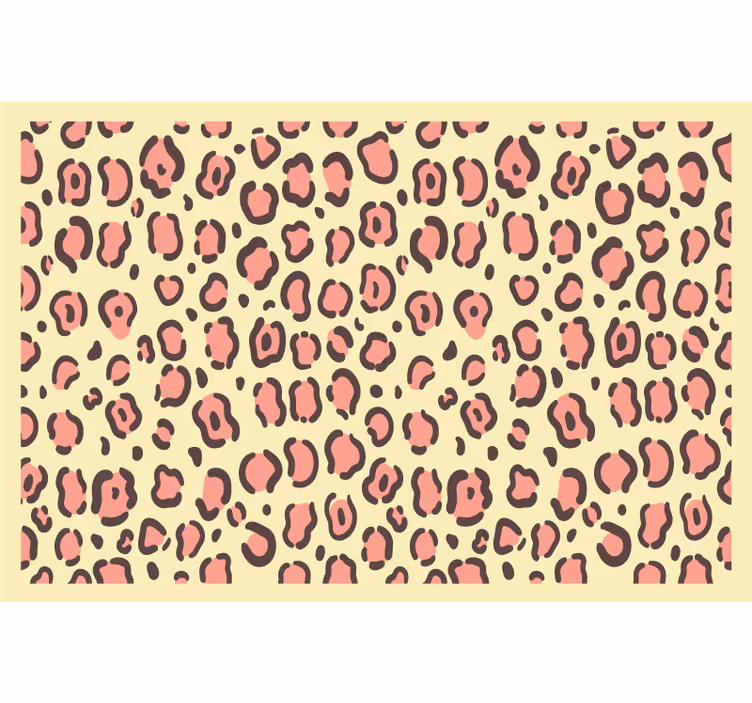 Roleta děti s leopardím vzorem v růžové a žluté - TenStickers