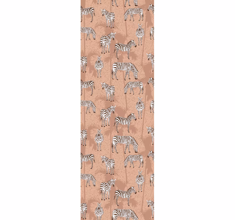 Roleta kuchyně zebra a palmy hnědé - TenStickers
