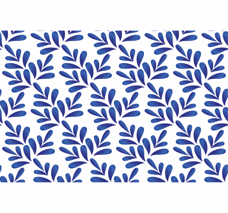 Modrá roleta s modrou porcelánovou úpravou - TenStickers