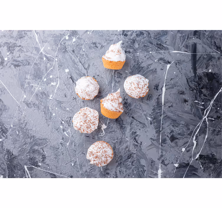 Šedá roleta krémové cupcakes - TenStickers