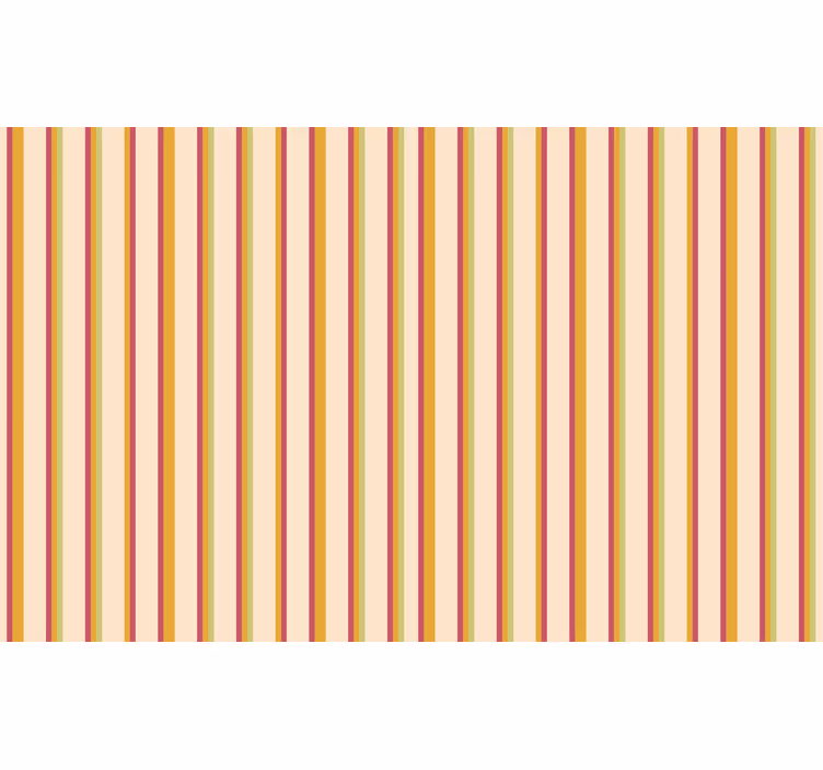Oranžová roleta s retro pastelovými pruhy - TenStickers