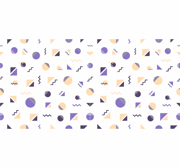 Roleta ložnice s barevnými geometrickými tvary - TenStickers