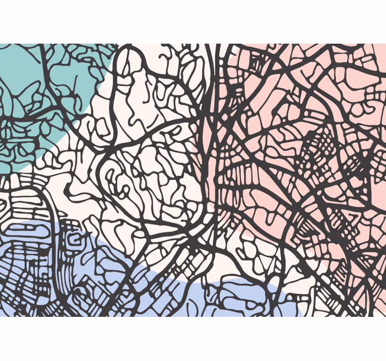 Roleta ložnice mapa kuala lumpur béžová - TenStickers