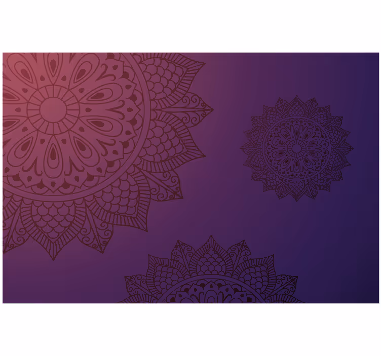 Roleta ložnice jasná modrá mandala - TenStickers