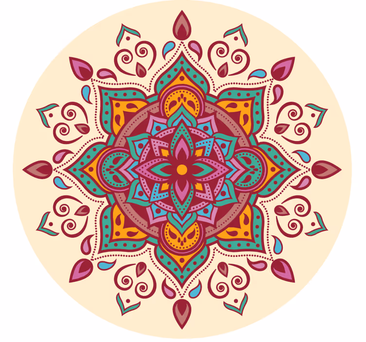 Roleta ložnice růžová mandala - TenStickers